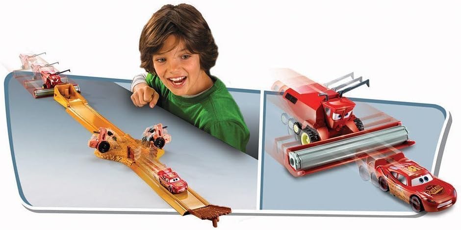 cars radiator springs tractor tippin track set