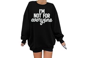SUPEYA Oversized Sweatshirt for Women Its Fine Everything is Fine Sweatshirt Casual Crewneck Long Sleeve Pullover Tops