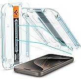 Spigen Tempered Glass Screen Protector [GlasTR EZ FIT] designed for iPhone 15 Pro Max [Case Friendly] - 2 Pack
