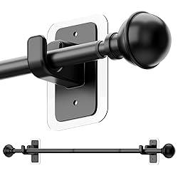 ENJOYBASICS No Drill Curtain Rods for Window 28 to
