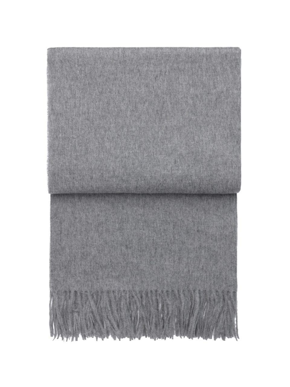 Elvang Classic Light Grey Luxuriously Warm and Soft Throw 140 x 200cm