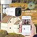 KAANSKY Wireless Camera for Home Security Outdoor with HD 1080P 2MP IP Bullet Camera PTZ 4X Zoom AF Lens, Two-Way Audio Night Vision with Motion Detection, Weatherproof IP66 Support 128G SD Card