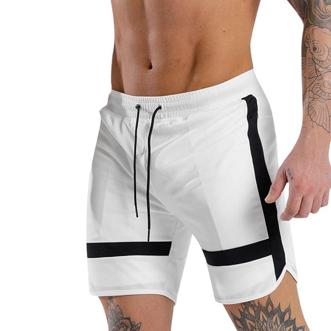 Mxjeeio Pantalones Cortos Para Hombres Deportes Correr Hip Hop