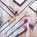 Zodaca [10 Pcs-Set] Professional Makeup Unicorn Brush Set with Spiral Handle & Rainbow Bristles - Including Foundation Blending Blush Concealer Eye Face Liquid Powder Cream Cosmetics Brushes Kit