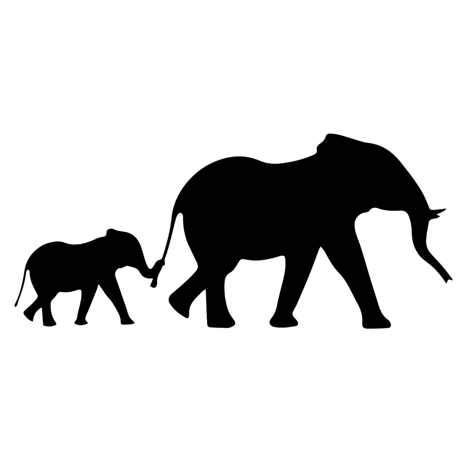 Elephants Decal Sticker Kids Nursery Room Wall Decor Handmade