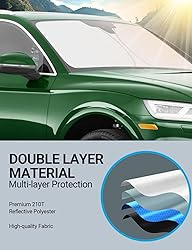 Proadsy 2024 Upgrade Front Windshield Sun Shade