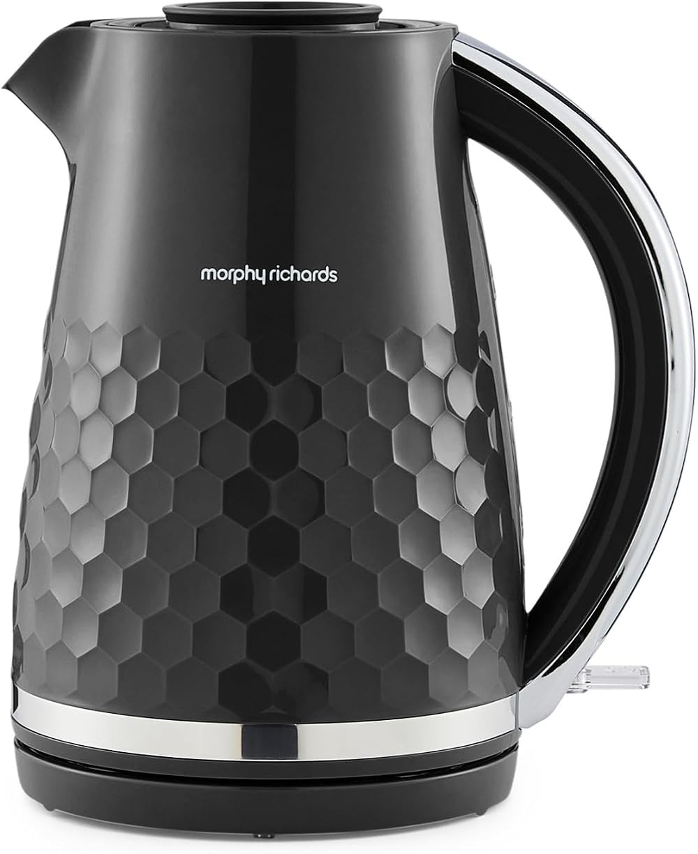 Morphy Richards Hive Kettle 1.5L 3KW Rapid Boil Easy Fill 360 Base Black