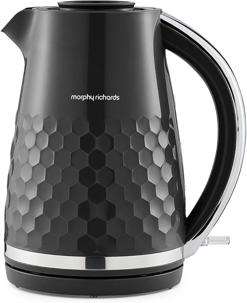 Morphy Richards Hive Kettle 1.5L 3KW Rapid Boil Easy Fill 360 Base Black