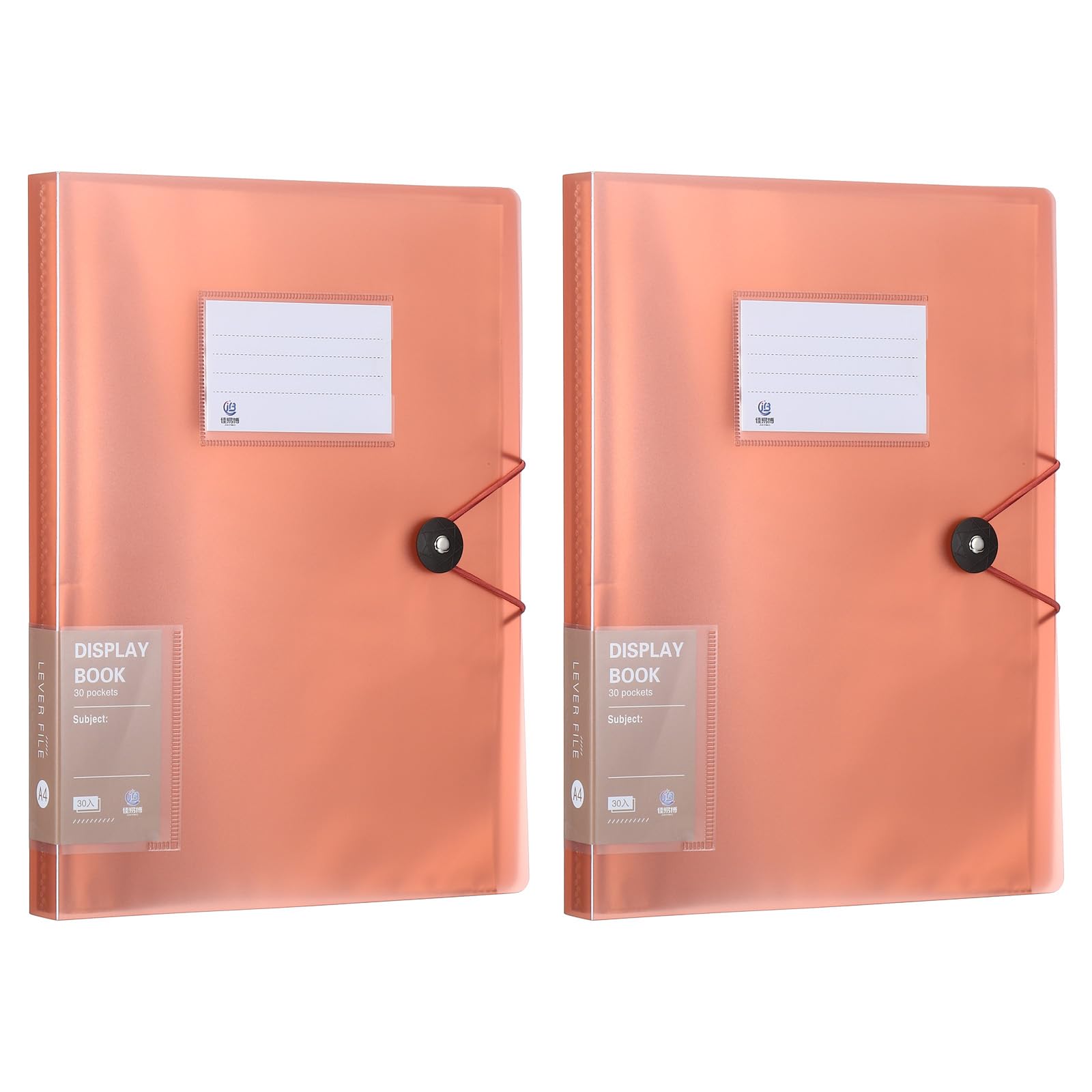 PATIKIL 8.5x11 Binders with Plastic Sleeve, 2 Pcs A4 Display 30 Pocket Portfolio Binder Folder Presentation Book with Clear Plastic Sheet Protector Sleeves for Artwork Documents,Wine Red