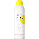 Supergoop! PLAY Body Mist SPF 30 Sunscreen | Daily body sunscreen mist for beach trips, pool days, summer, vitamin C, sunny c