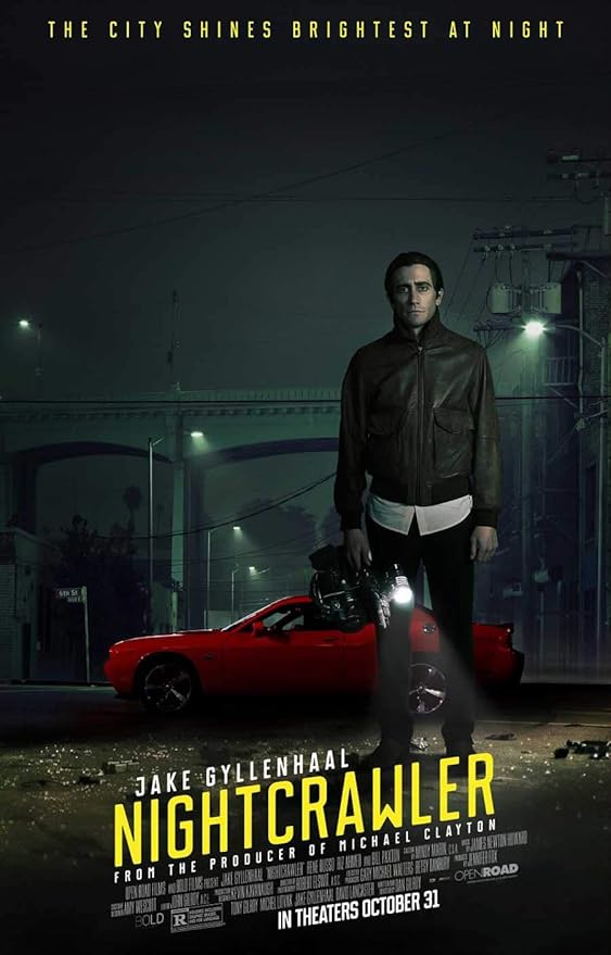 Amazon Com Nightcrawler Movie Poster 2 Sided Original Final 27x40 Jake Gyllenhaal Posters Prints