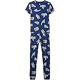 GAP boys Short Sleeve Long John Pajamas