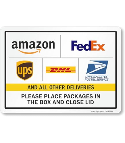 Please Leave Packages In Box Sign Package Delivery Boxes - United