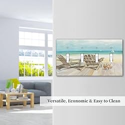 Spshian Light Switch Cover Beach Chair Seascape
