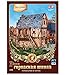 KERANOVA Clever Paper Medieval Town School 3D Puzzle, 16.5 x 14 x 11 cm