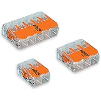 WAGO 221-61x Lever Nuts 22pc 10AWG Lever Wire Connector Assortment Kit | Splicing for Solid and Stranded Electrical Conductors | Includes 221-612, 221-613, 221-615 with Case