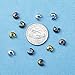 Pandahall 500pcs Mixed Style Iron Crimp Beads Covers Round Crimp Cover Clamp Tips Knot Cover Metal DIY Jewelry Findings 5mm