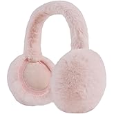 Zsedrut Winter Women Earmuff Foldable Ear Warmer Fluffy Ear Cover Warm Outdoor