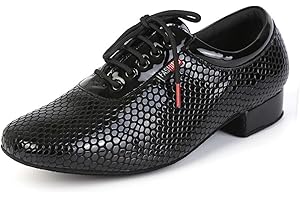SWDZM Men's Latin Dance Shoes Indoor Social Ballroom Dancing Practice Shoes Professional
