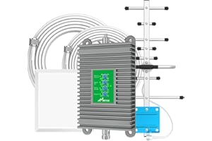 MACYLOE Cell Phone Signal Booster Support All U.S Carriers Cell Phone Booster for Home Band 2/4/25/66 Band 5 Band 13/12/17/71 Band 30 Enhance 3G LTE 4G NR 5G FCC Approved