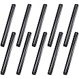 1/2" x 8" Black Painted Iron Pipe, Home TZH 10 Pack Black Paint Finish Threaded Metal Pipe Nipple for DIY Project/Furniture/S