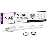 LSE Lighting S36RL 254nm UV-C Lamp for S12Q S12Q/2 S12Q-GOLD S12Q-PA | Compatible replacement bulb for S12Q, S12Q/2, S12Q-GOLD and S12Q-PA water systems; designed in USA.