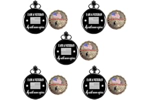 Jofanvin Gifts for Veterans,Pocket Watch for Veterans with Military ChanllengCoin,Best Veterans Day Gifts