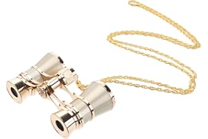 VILLCASE Opera Glasses, 3X25 Theater Binoculars with Necklace Chain, Mini Binocular Compact for Women Adults Musical Concert 