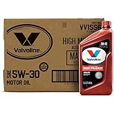 Valvoline High Mileage with MaxLife Technology 5W-30 Synthetic Blend Motor Oil 1 Quart (Pack of 6)