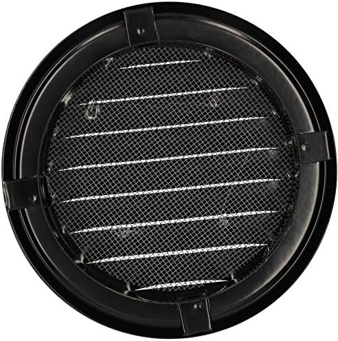 KOTARBAU - Round Ventilation Grille - ⌀ 100 mm - Steel - Exhaust Grille with Screw Mount, Insect Protection, Airflow, Louvered - Image 5
