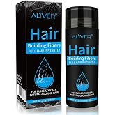 Aliver Hair Fibers for Thinning Hair - Dark Brown - Undetectable Natural Formula - Thicker Fuller Hair in 15 Seconds - Conceals Hair Loss &amp; Look Younger - Designed for Men &amp; Women,0.97Oz