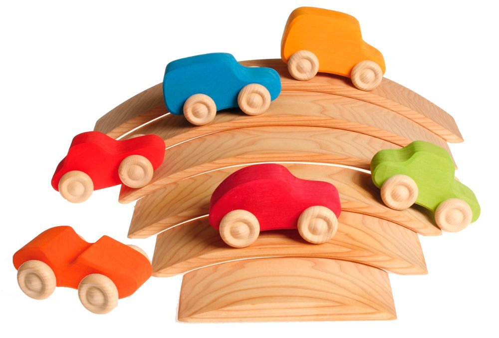 6 Cars coloured, Grimm's