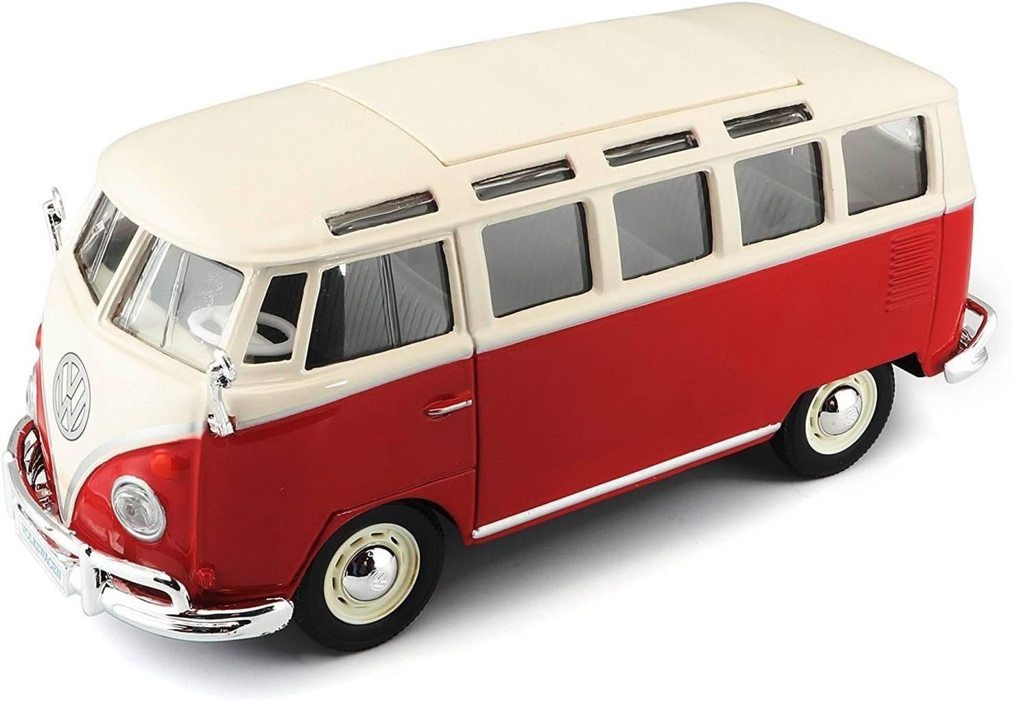 TAVITOYS, 1/24 Special Vw Samba White and Red (31956W/R), Cream and Green (1)