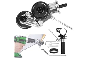 megarte Electric Drill Plate Cutter - Sheet Metal Drill Cutter Fast Metal Plate Cutter with Adapter DIY Sheet Metal Knife Electric Drill Shears Suit For Cordless Power Drill Corded Drill