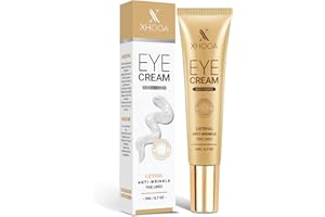 XHOOA Retinol Eye Cream - With Collagen for Dark Circles and Puffiness, Visible Results in 3-4 Weeks, Under Eye Cream Anti Aging, for Bags and Reduces Fine Lines