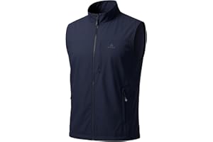 Pioneer Camp Men's Lightweight Quick-Dry Vest Sleeveless Outdoor Jacket with Multi Pockets for Running Hiking Fishing