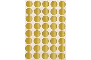 Royal Green Gold Sealing Sticker Round 3/4" inch - 19mm 1.9cm Holiday Envelope Seals - 600 Pack