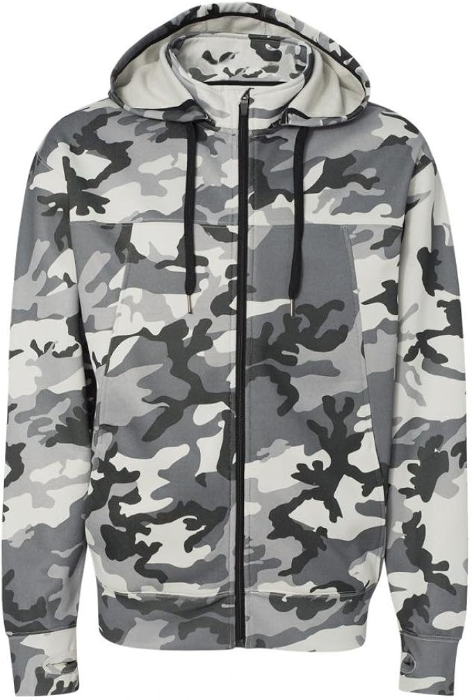 Joe's USA(tm 10.oz FullZip Camouflage Hoodie Navy Camo Zippered Hooded Sweatshirts at