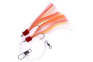 SANHU Shrimp Fly Rigged - Size 5/0 - Yellow/red - 10 Packs - Item # 376