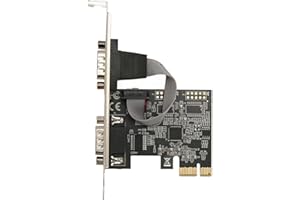 Culnflun PCIe Serial Eansion Card, 2 Port PCI Eress RS232 DB9 Serial Port Card PCIe Host Controller Eansion with Low Profile 