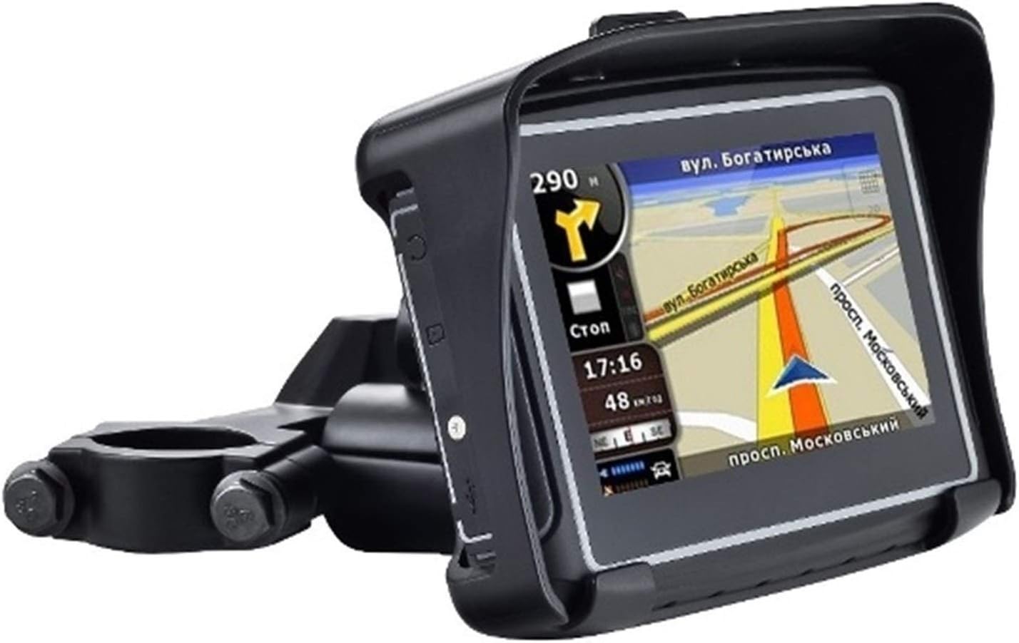 Moto Navigazione GPS Sat Nav, Moto navigazione satellitare impermeabile 4,3 pollici Win CE 6.0