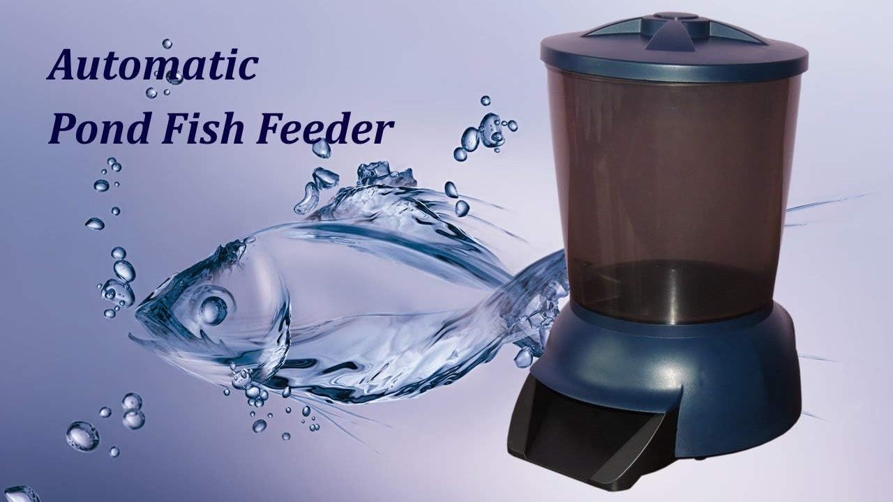 Amazon Com Jebao Automatic Programmable Pond Fish Feeder Garden