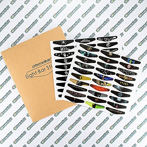 image for eXtremeRate 60 Pcs/Set Custom Game Light Bar Vinyl Stickers Decal Led 