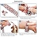 Apple Watch Band 38mm, Swees Jewelry Jewels Cowboy Style Stainless Steel Metal Link Replacement Wristbands for Apple Watch Series 1 , Series 2, Series 3, Sports & Edition Women Girls, Rose Gold