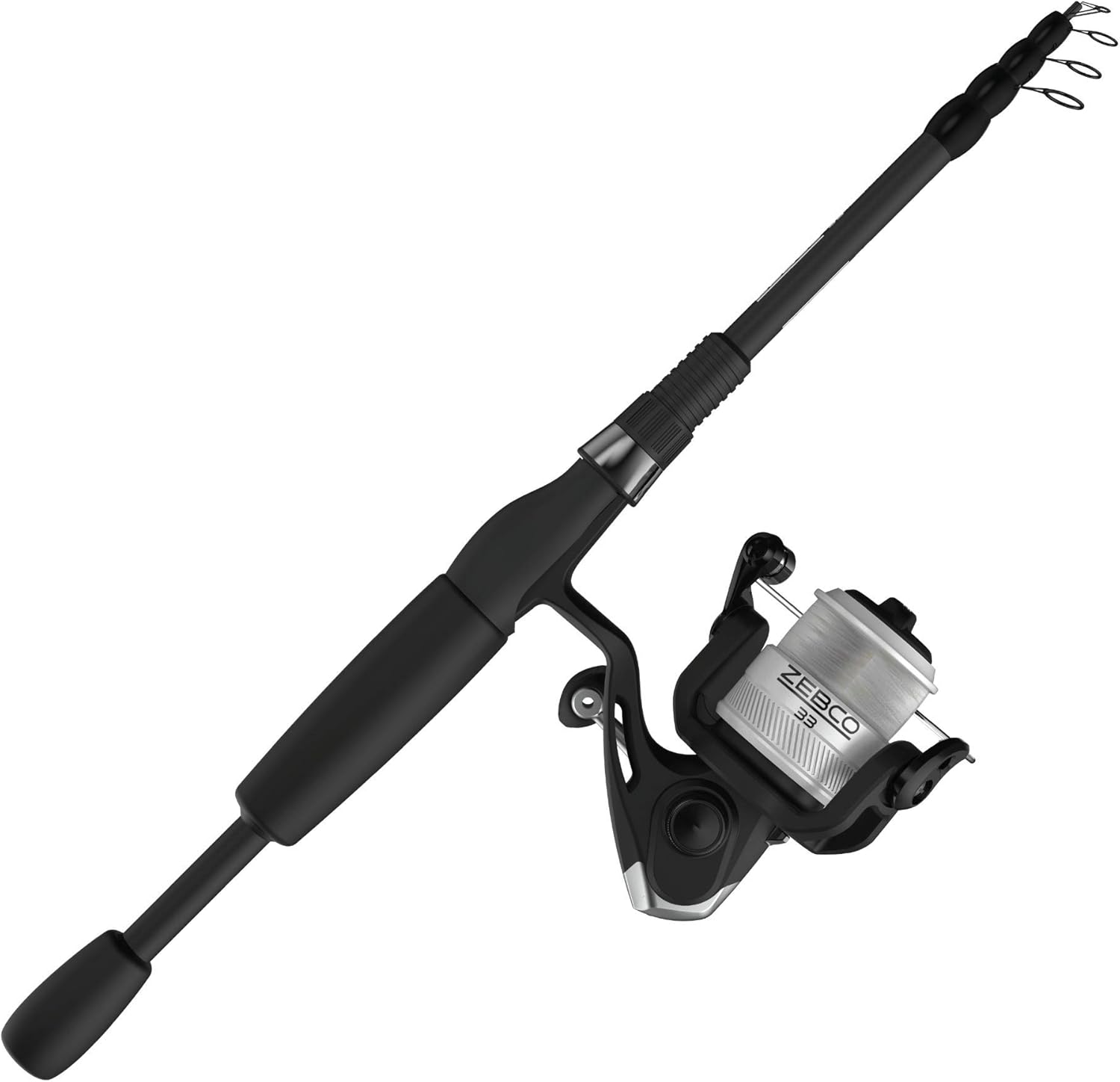 Zebco 33 Telescopic Spinning Reel and Fishing Rod Combo, Convenient