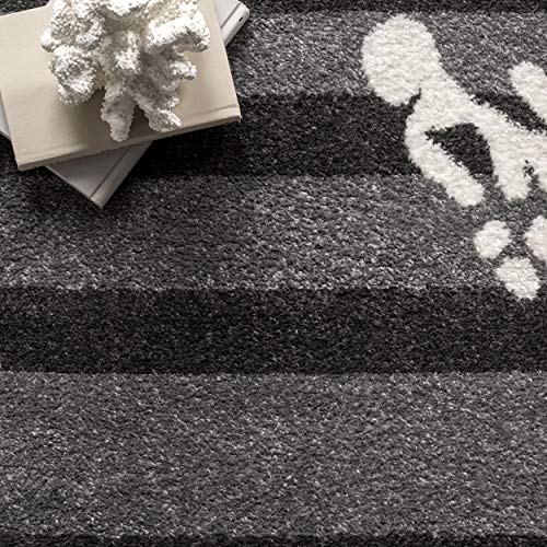 nuLOOM Minnie Coastal Starfish Area Rug, 3' x 5', Gray