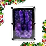 Adorox 3D Plastic Pin Art Board Novelty Toy Fun Kids (6 X 8 inches, Purple)