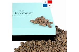 HAYMAN - FINEST WORLD COFFEE Hayman, 100% Panama Geisha Coffee, Green Coffee Beans To Roast With Roasting Machine, 24oz | Unroasted Panamanian Gesha Beans