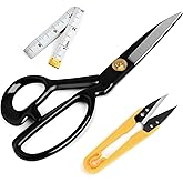 Fabric Scissors Professional 8 inch Heavy-Duty Sewing-Scissors for Leather Industrial Strength High Carbon Steel Tailor-Shear