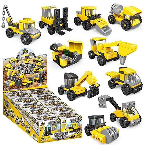 Mini Building Blocks Cars Toys Sets 30 Packs Assembly Mini Cars Toys